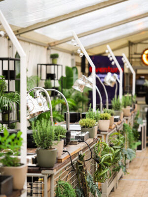 Catering Ausgabe Station bei den Eventura Business Days